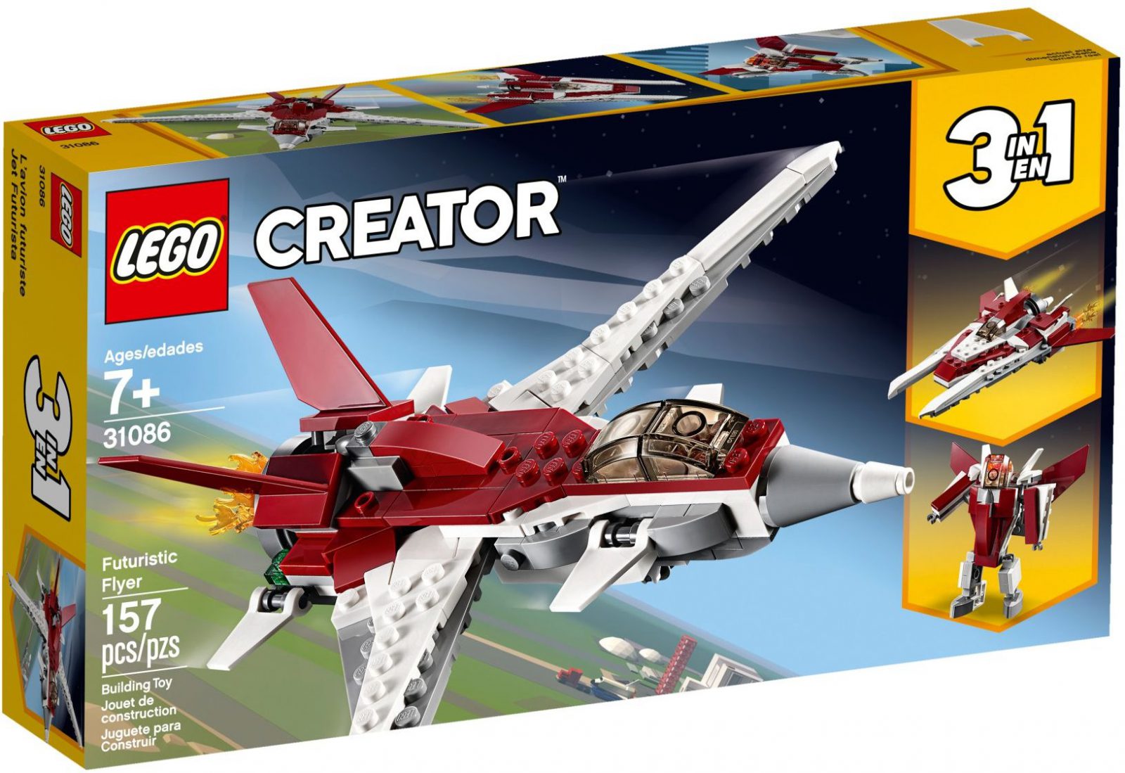 31086 Creator Futuristisch vliegtuig 3 in 1