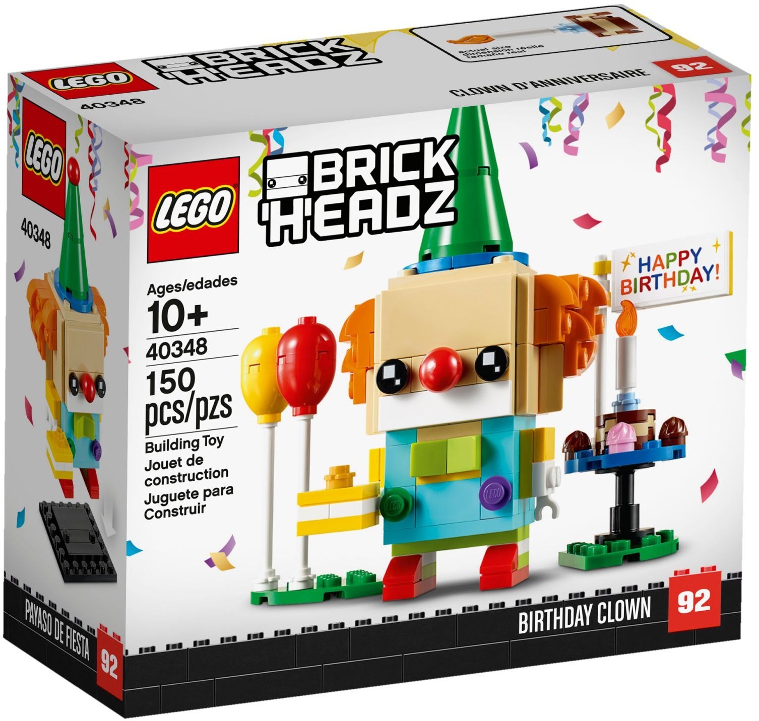 40348 BrickHeadz Birthday Clown /  Verjaardagsclown