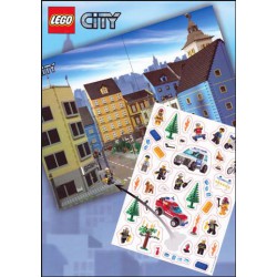 City Activity achtergrondkaart Stad A3 (gevouwen) met stickers