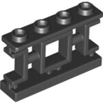 32932 Hek Zwart 1 x 4 x 2