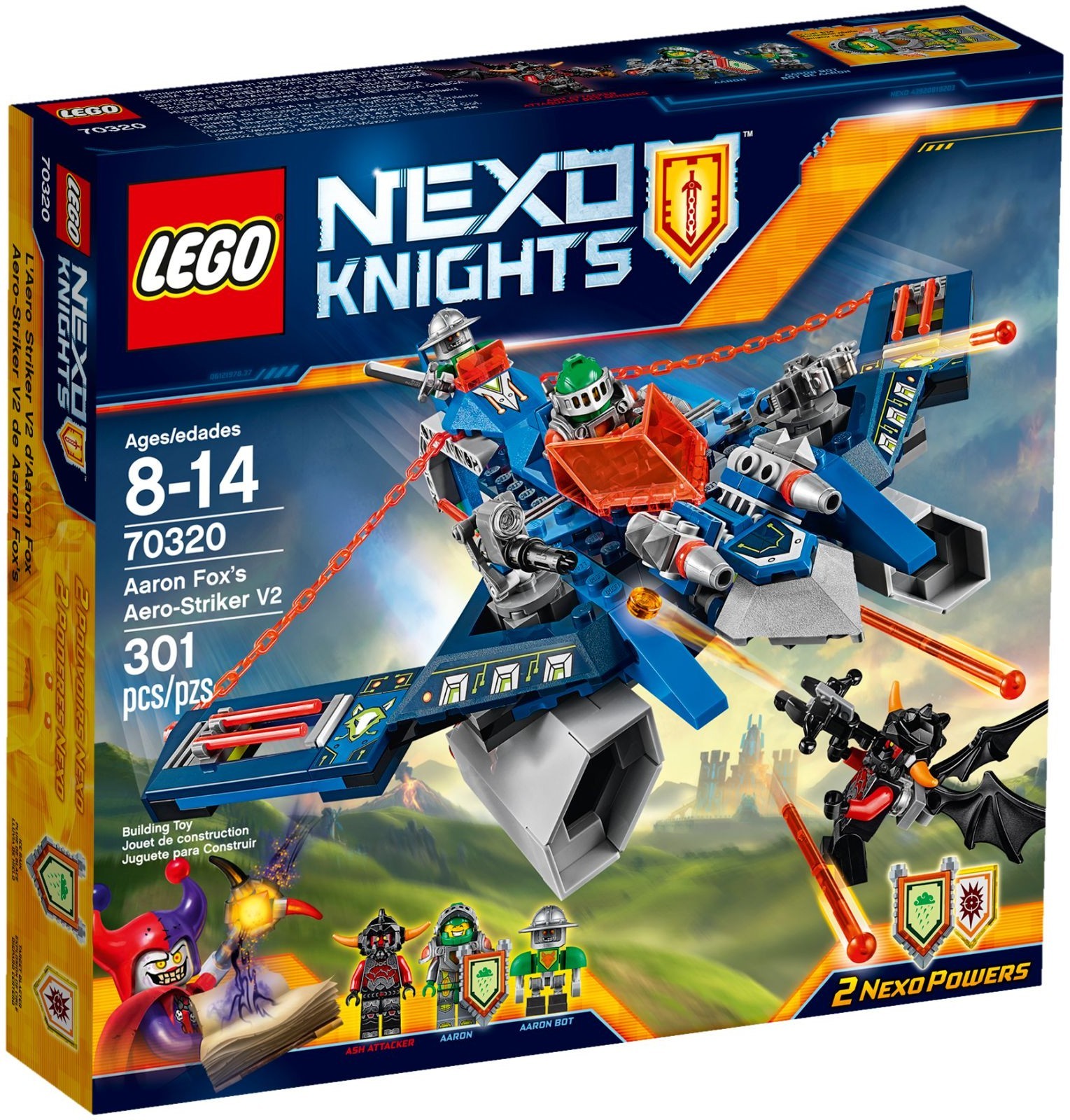 70320 Nexo Knights Aaron Fox's Aero-Striker V2