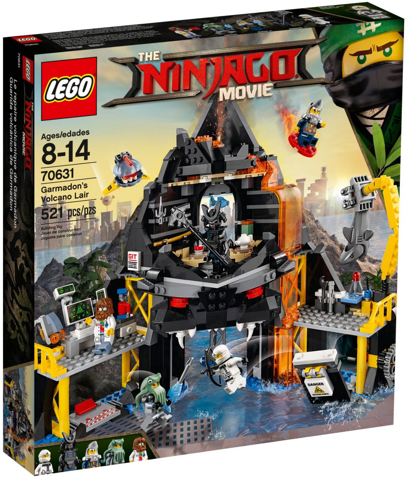70631 The Lego Ninjago Movie Garmadon's Vulkaanbasis