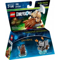 71220 Dimensions Fun Pack The Lord of the Rings Gimli and Axe Chariot