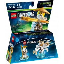 71234 Dimensions Fun Pack Ninjago Sensei Wu and Fluing White Dragon
