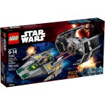 75150 Star Wars Vader's TIE Advanced vs. A-wing Starfighter