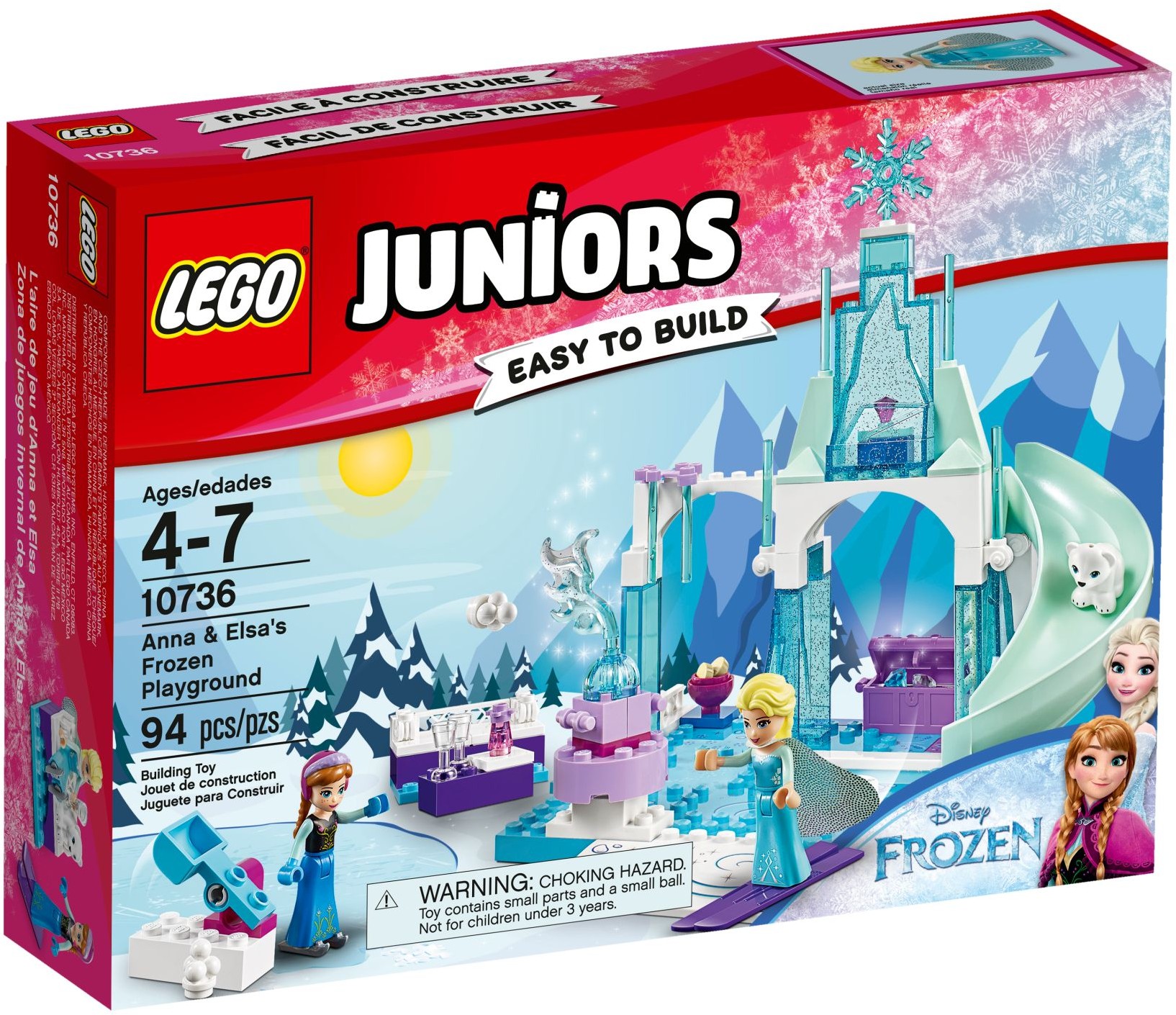 10736_alt1 Lego 10736 - Juniors: Anna and Elsa's Frozen Playground