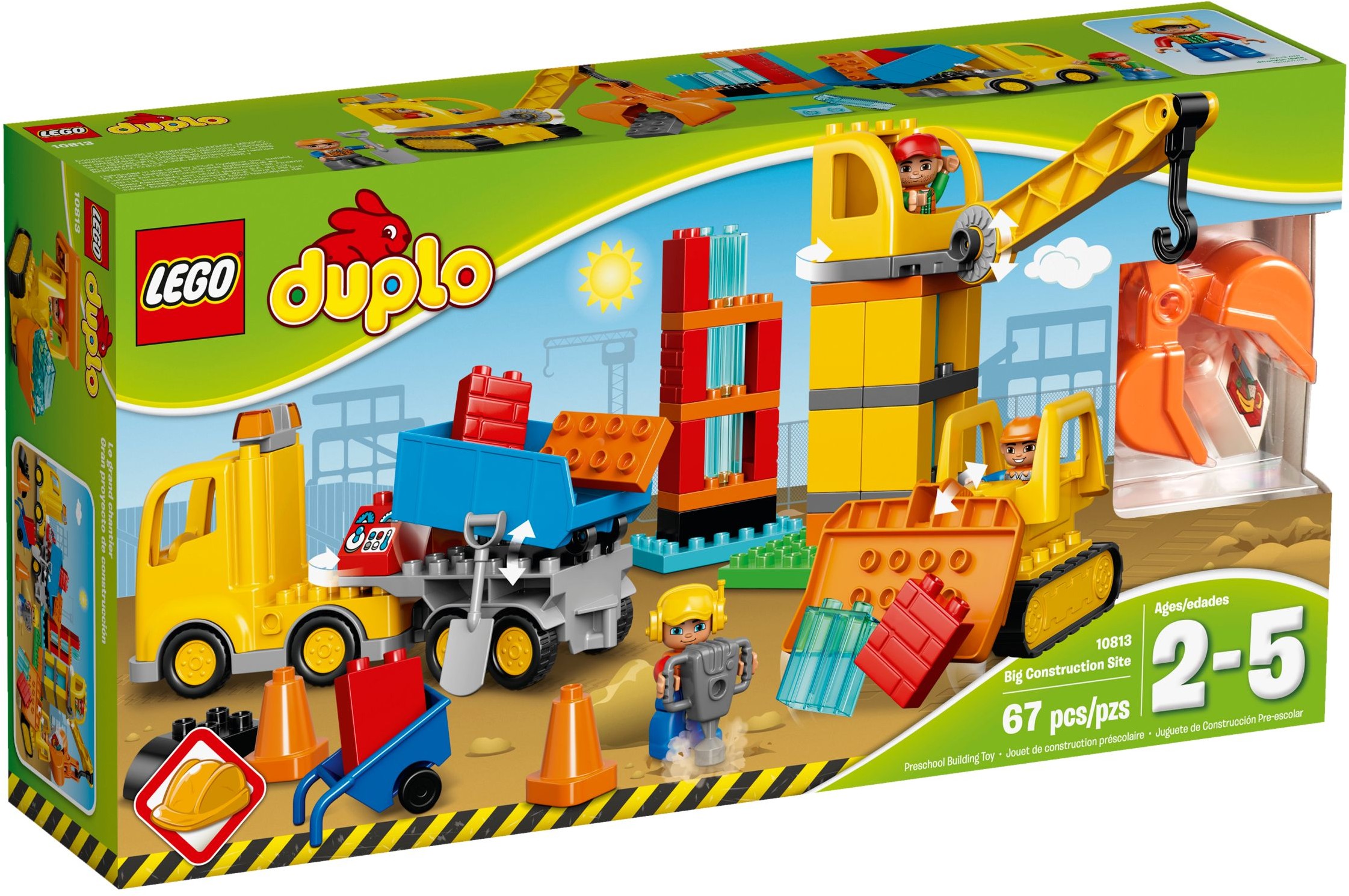 10813_alt1 Lego 10813 - Duplo: Big Construction Site