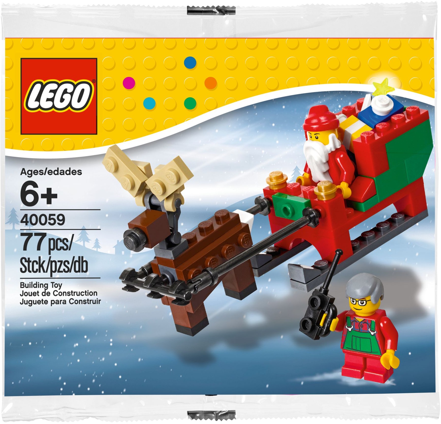 40059_alt1 Lego 40059 - Seasonal: Santa's Sleigh