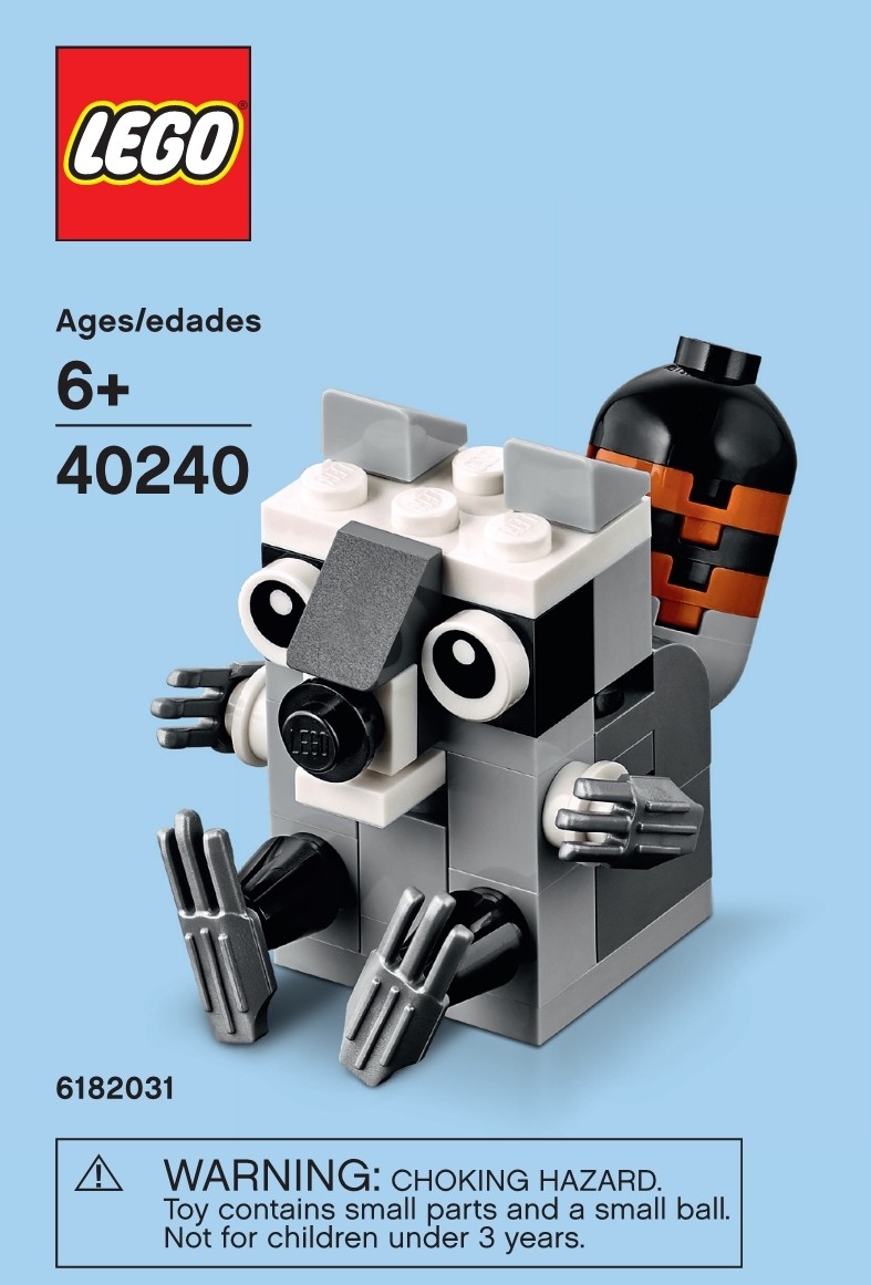 40240 Lego 40240 - Promotional: Monthly Minibuild 17-02: Raccoon