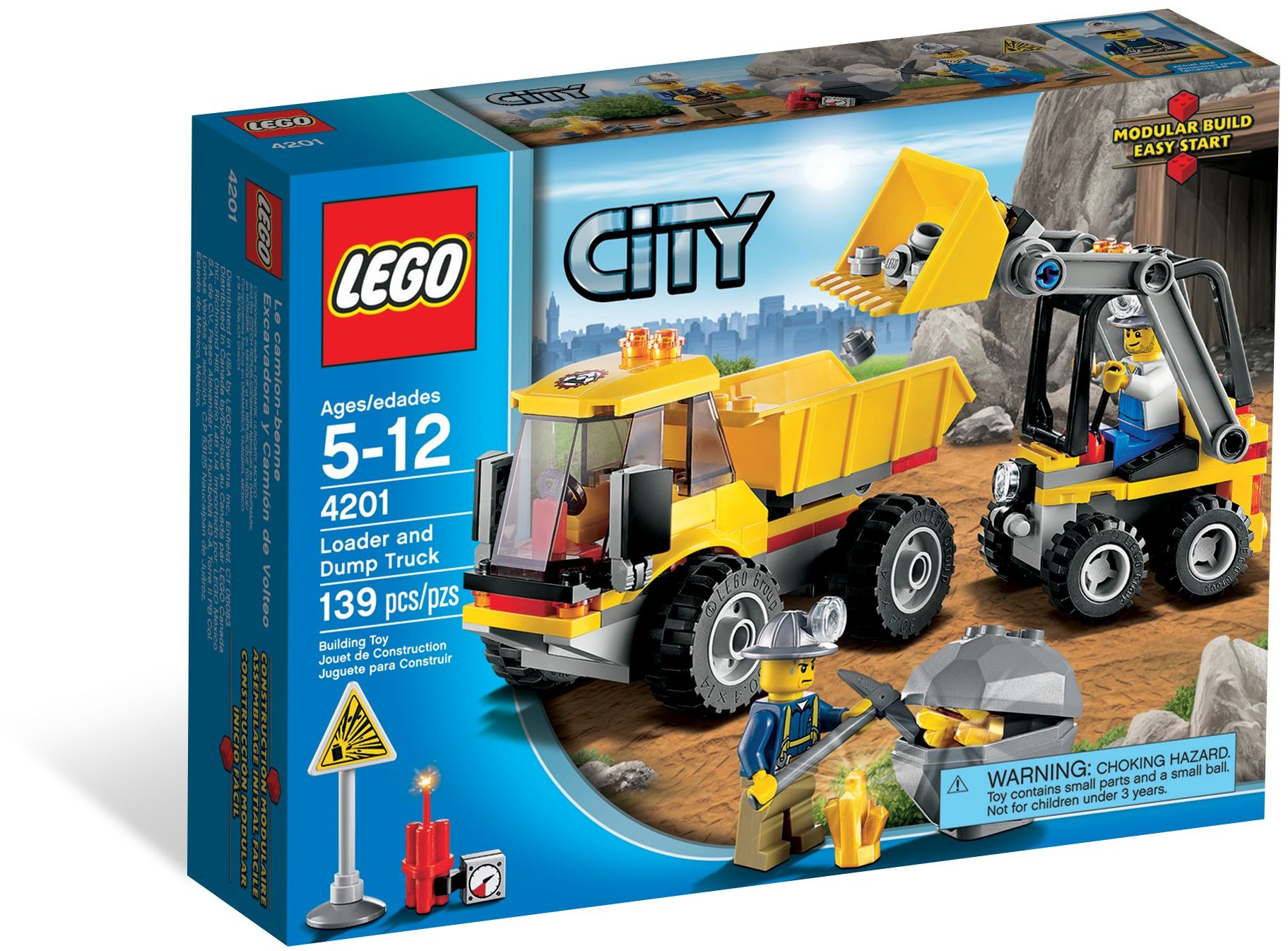4201_alt1 Lego 4201 - City: Loader and Tipper