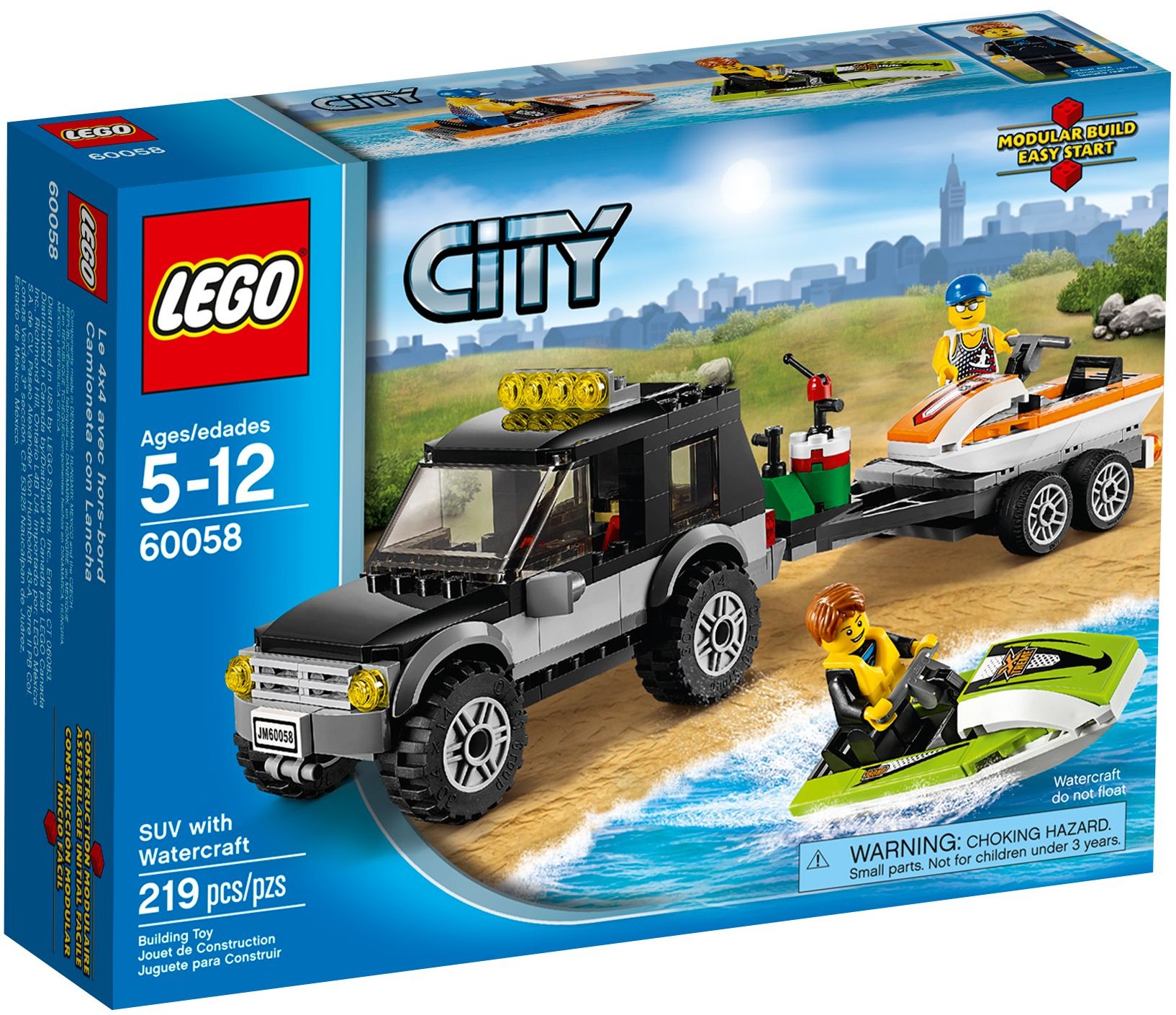 60058_alt1 Lego 60058 - City: SUV with Watercraft