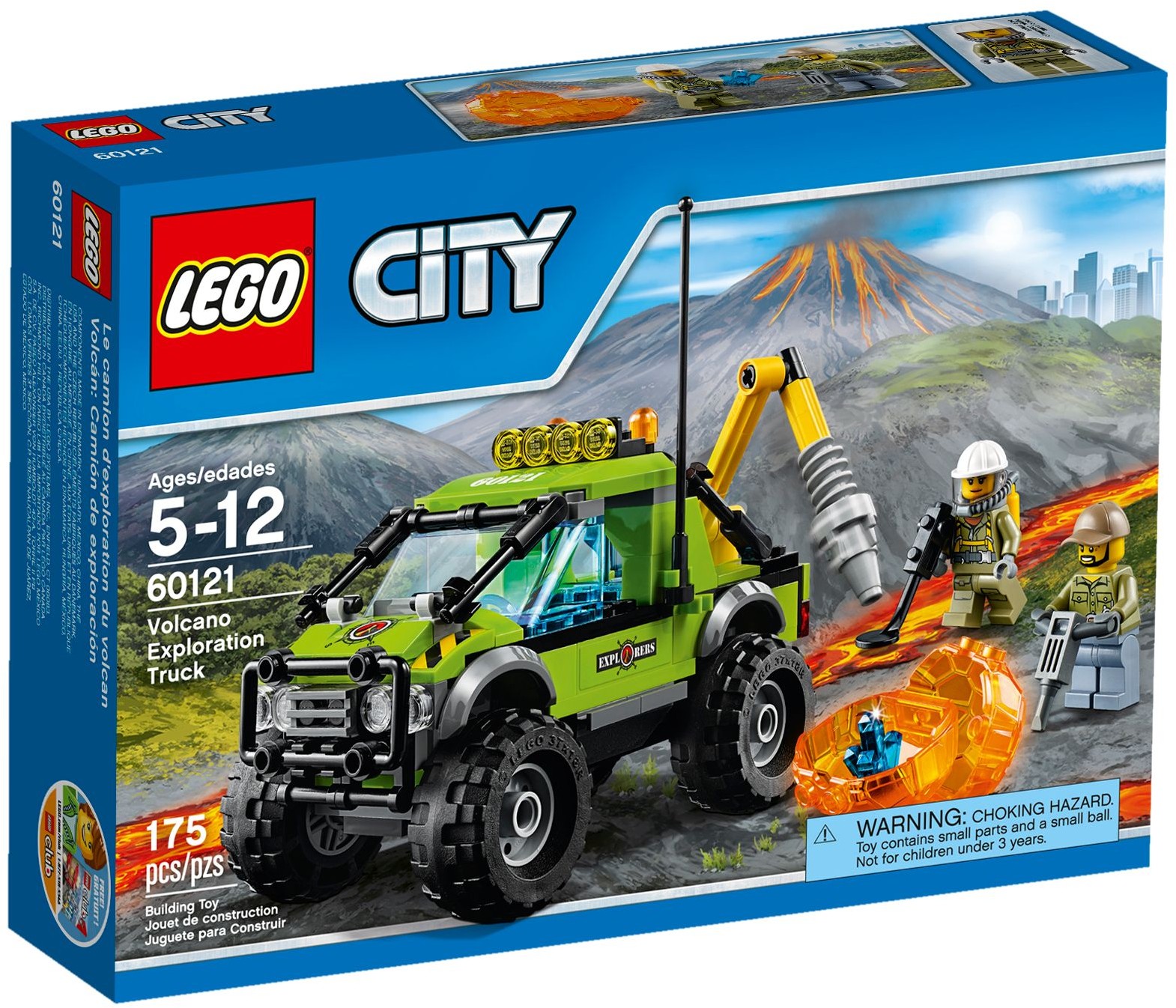 60121_alt1 Lego 60121 - City: Volcano Exploration Truck