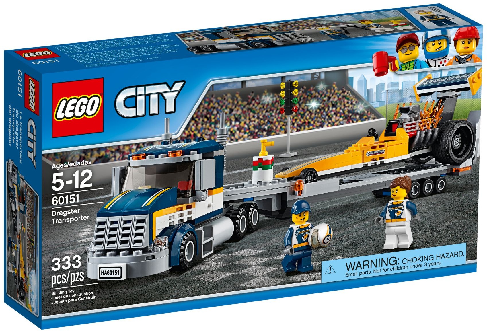 60151_alt1 Lego 60151 - City: Dragster Transporter