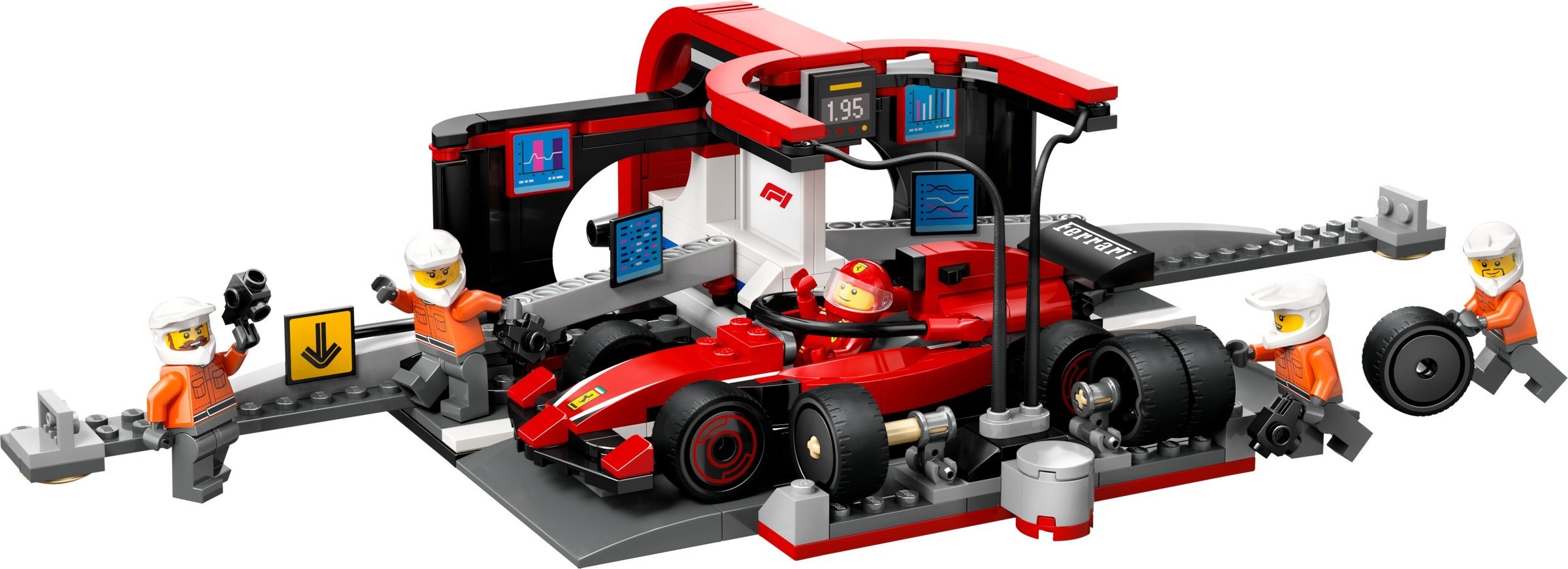 60443 Lego 60443 - City: F1 Pit Stop & Pit Crew with Ferrari Car