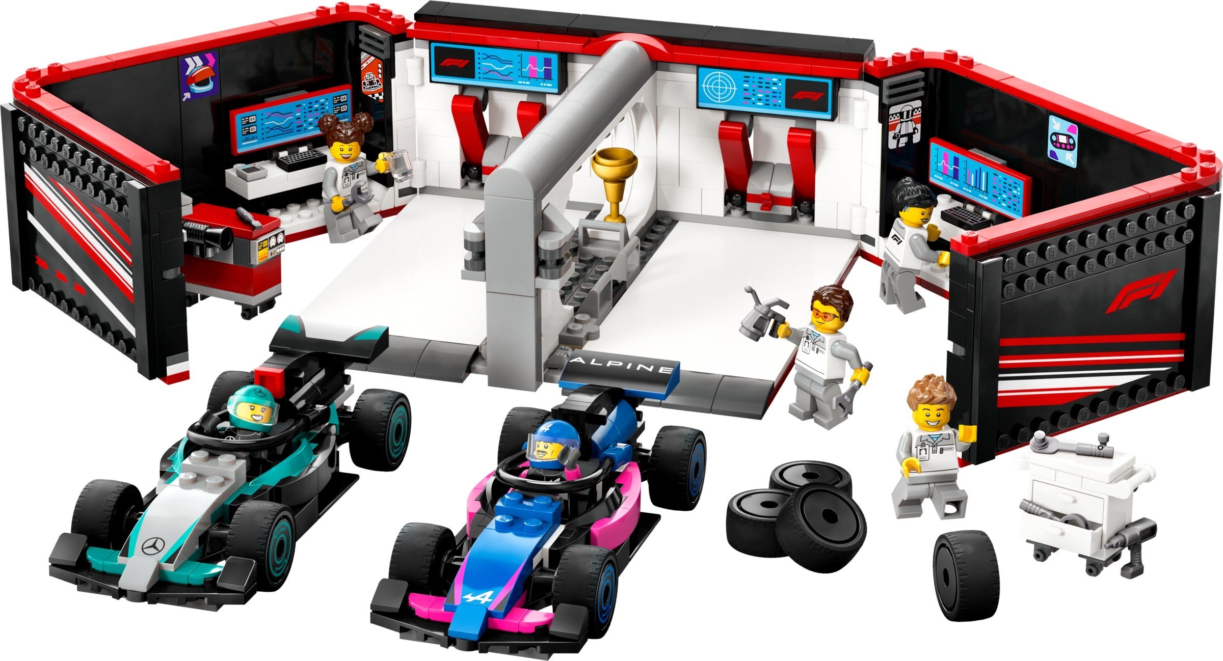 60444 Lego 60444 - City: F1 Garage & Mercedes-AMG & Alpine Cars