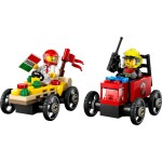 Lego 60458 - City: Pizza vs. Fire Truck Race Car Pack