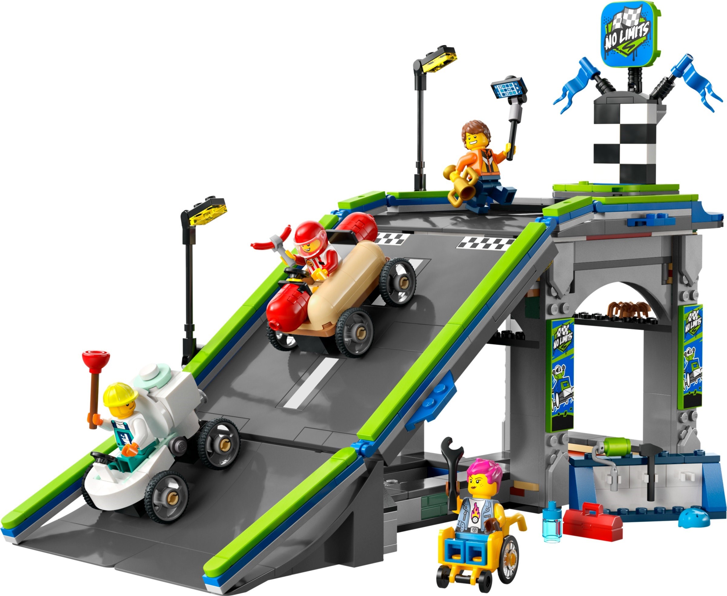 60460 60460 - City: No Limits: Race Car Ramp Track - Afbeelding 1