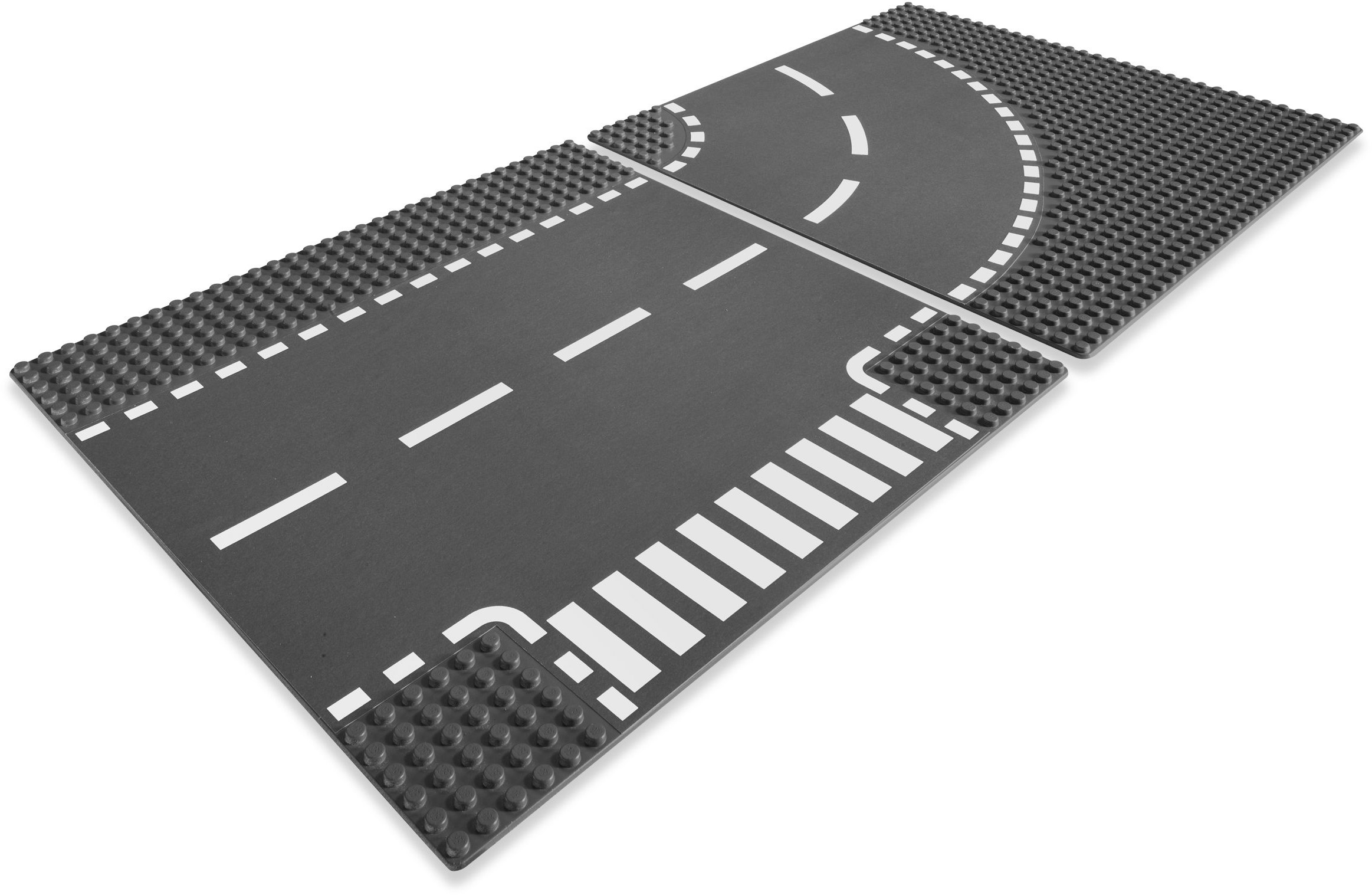 7281 7281 - City: T-Junction & Curved Road Plates - Afbeelding 1