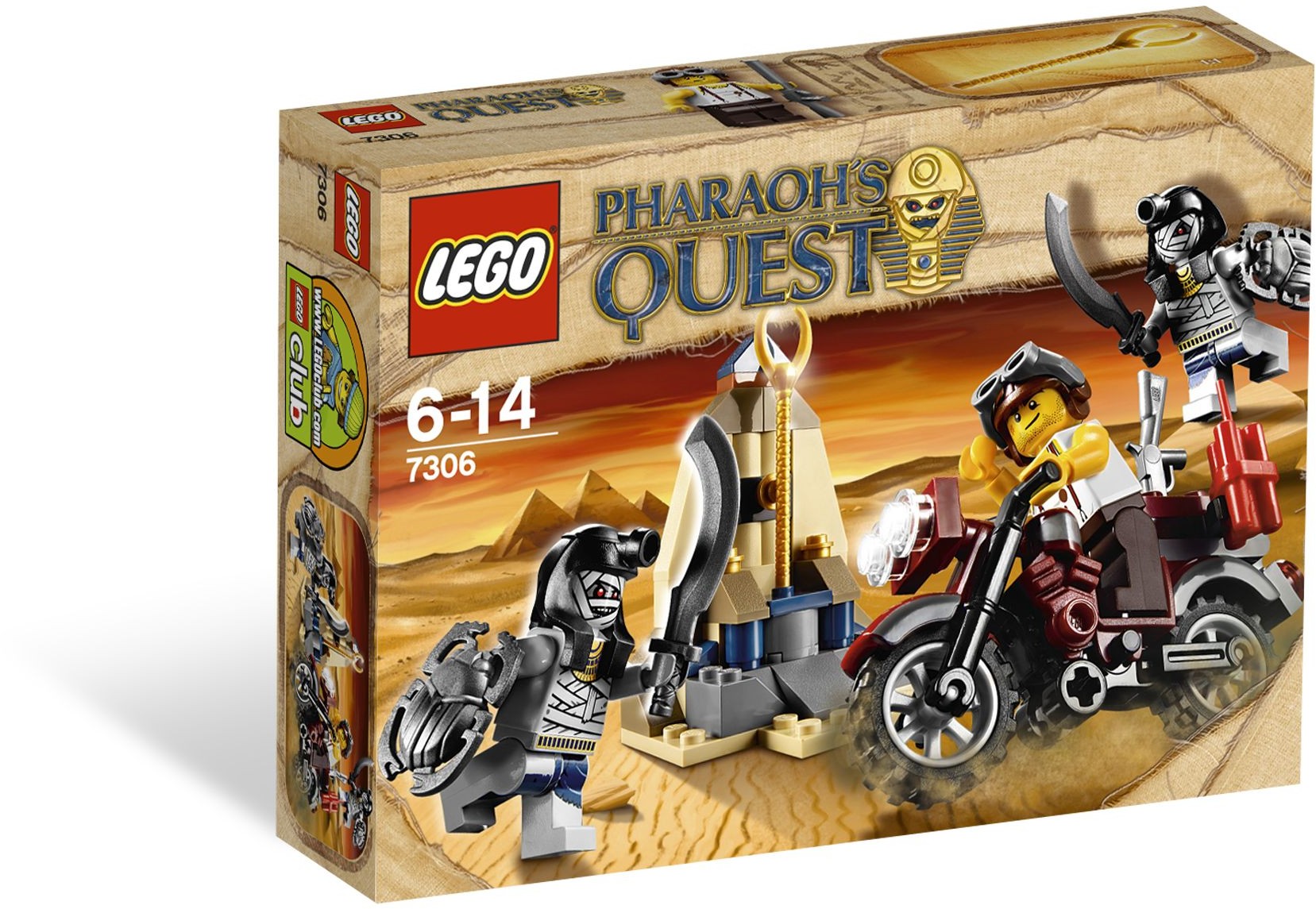 7306_alt1 Lego 7306 - Pharaoh's Quest: Golden Staff Guardians
