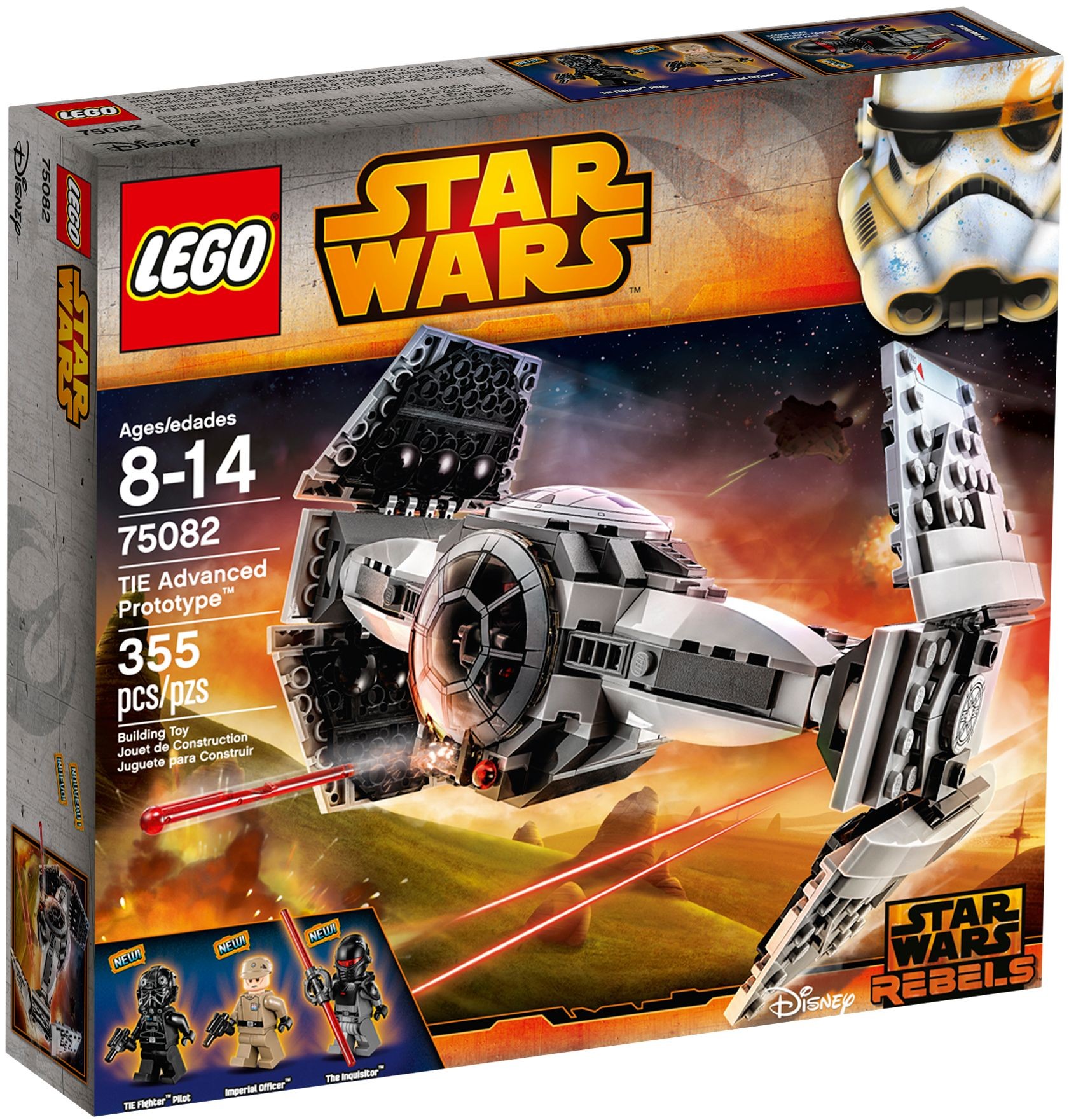 75082_alt1 Lego 75082 - Star Wars: TIE Advanced Prototype