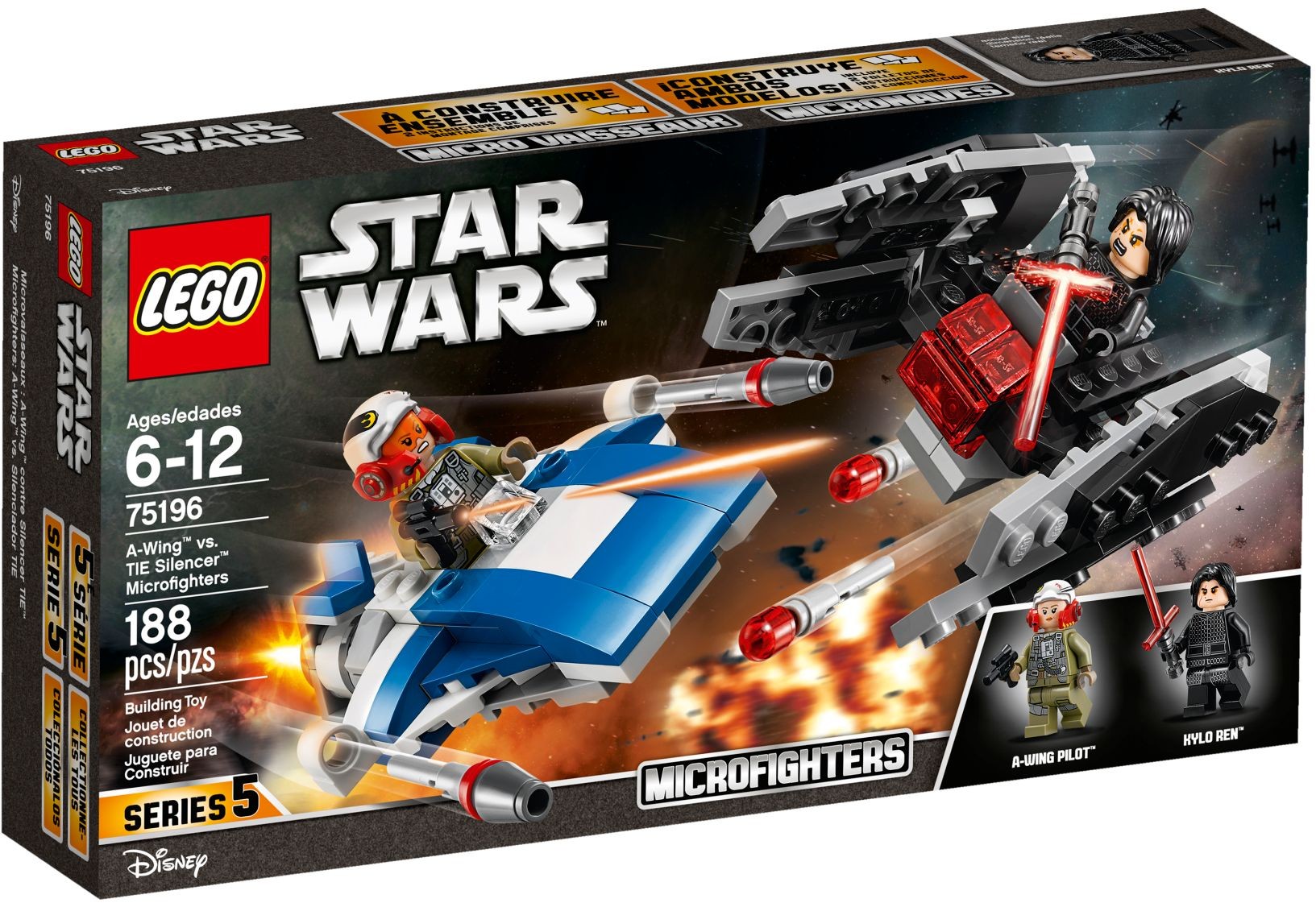 75196_alt1 Lego 75196 - Star Wars: A-Wing vs. TIE Silencer