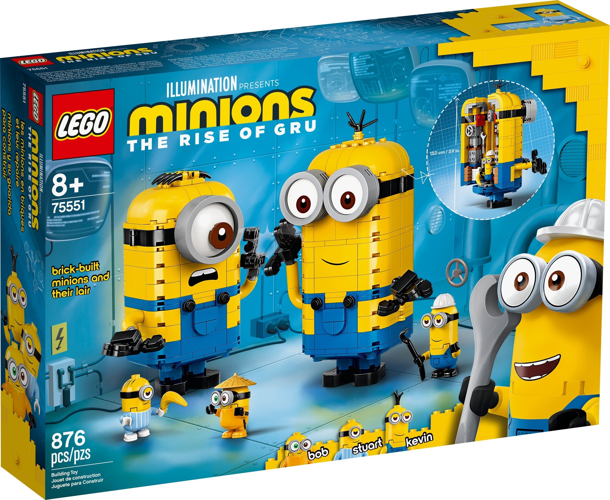 75551_alt1 Lego 75551 - Dispicable Me: Brick-built Minions and their Lair