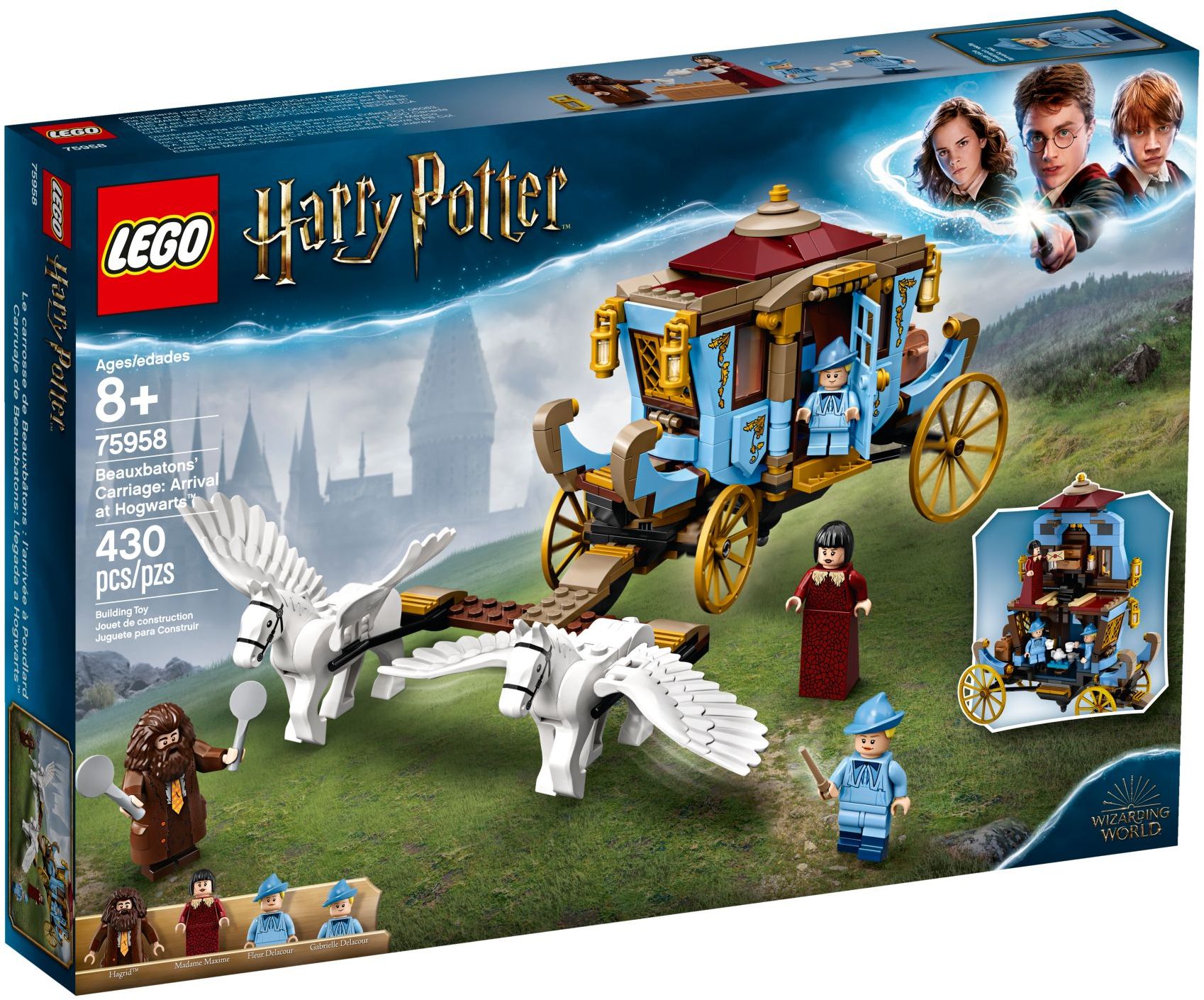 75958_alt1 Lego 75958 - Harry Potter: Beauxbatons' Carriage: Arrival at Hogwarts