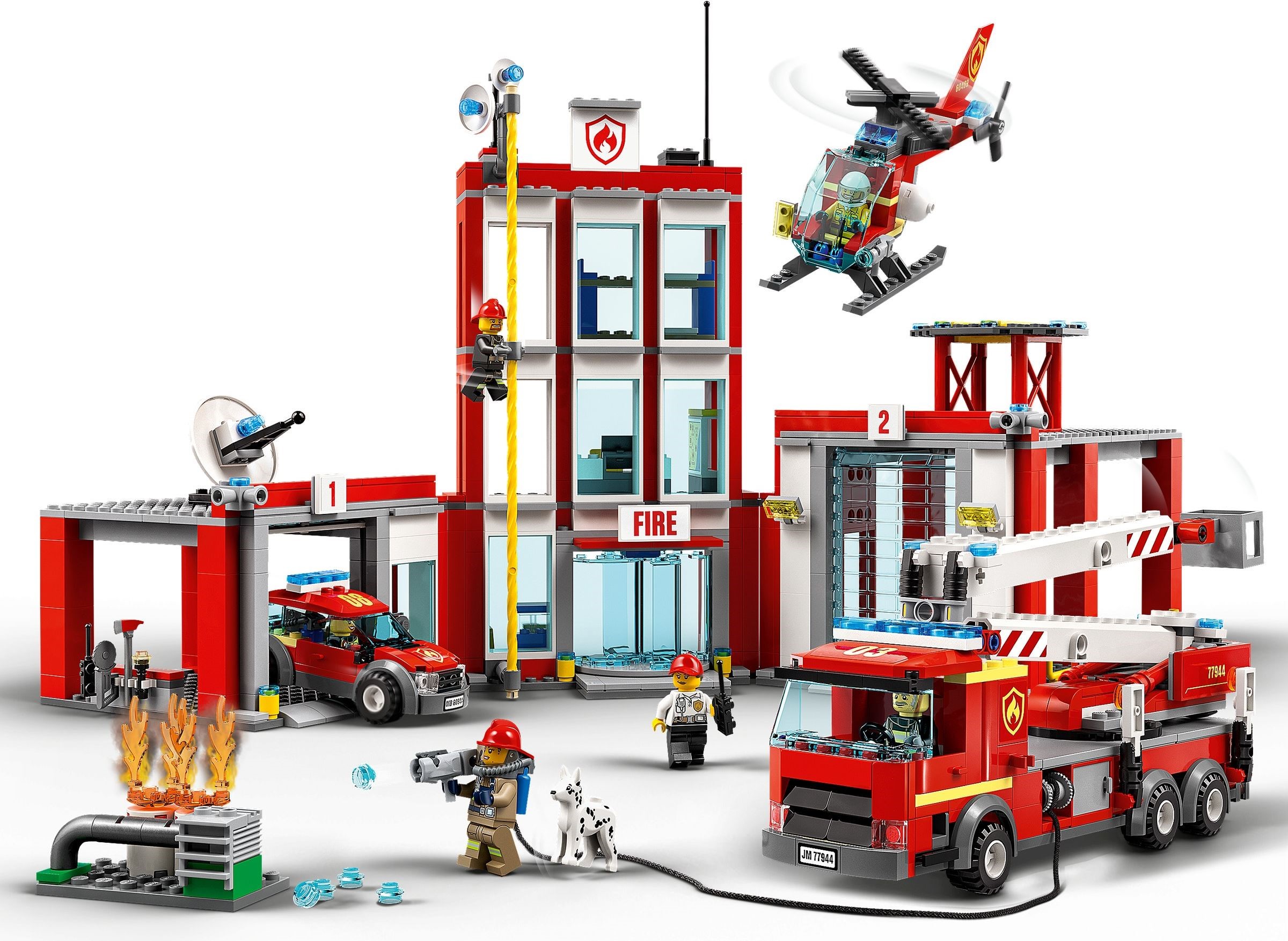 77944_alt1 Lego 77944 - City: Fire Station Headquarters