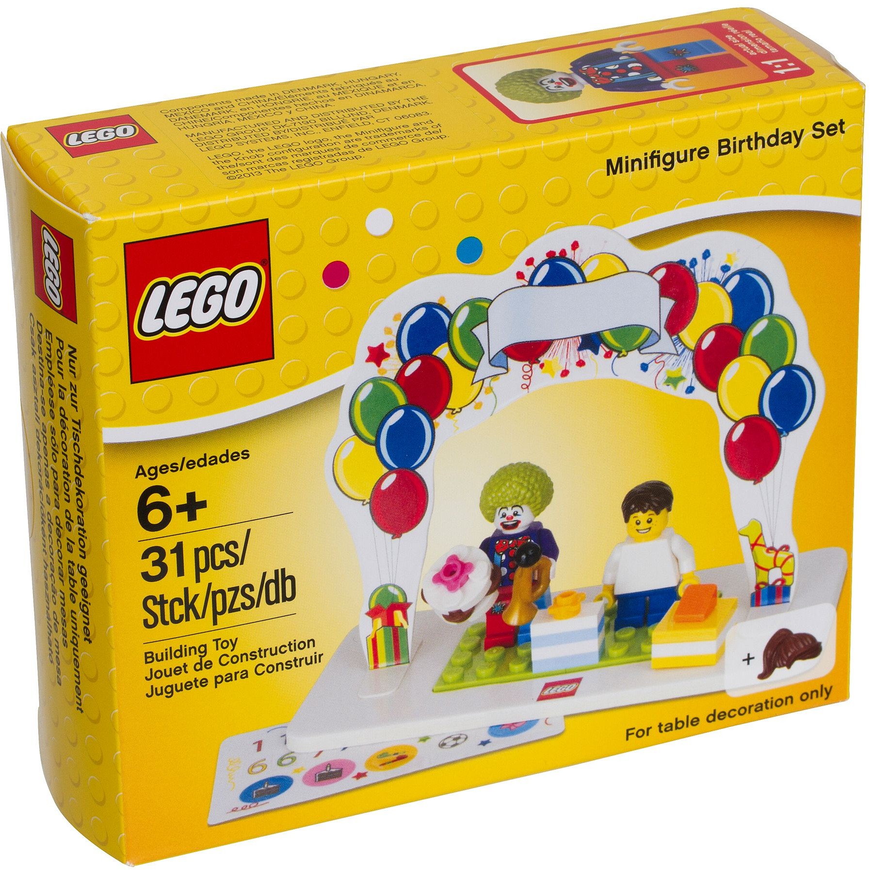 850791_alt1 850791 - Seasonal: LEGO Minifigure Birthday Set - Afbeelding 1