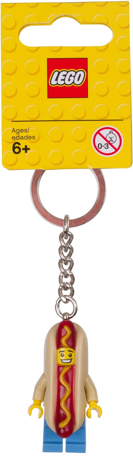 853571_alt1 Lego 853571 - Gear: Hot Dog Guy Key Chain