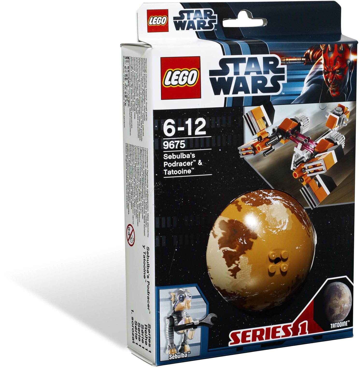 9675_alt1 Lego 9675 - Star Wars: Sebulba's Podracer & Tatooine