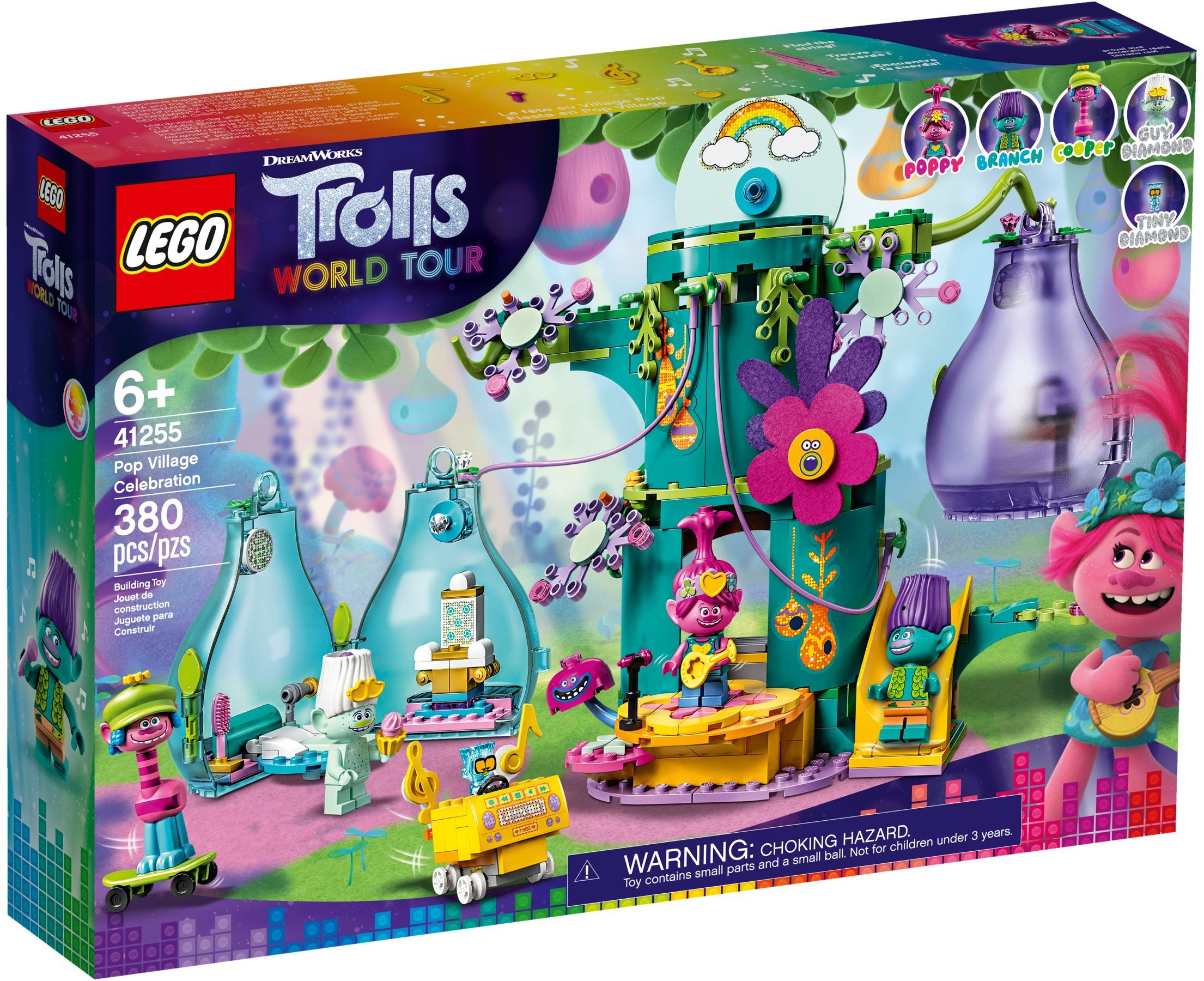 41255_alt1 Lego 41255 - Trolls World Tour: Pop Village Celebration