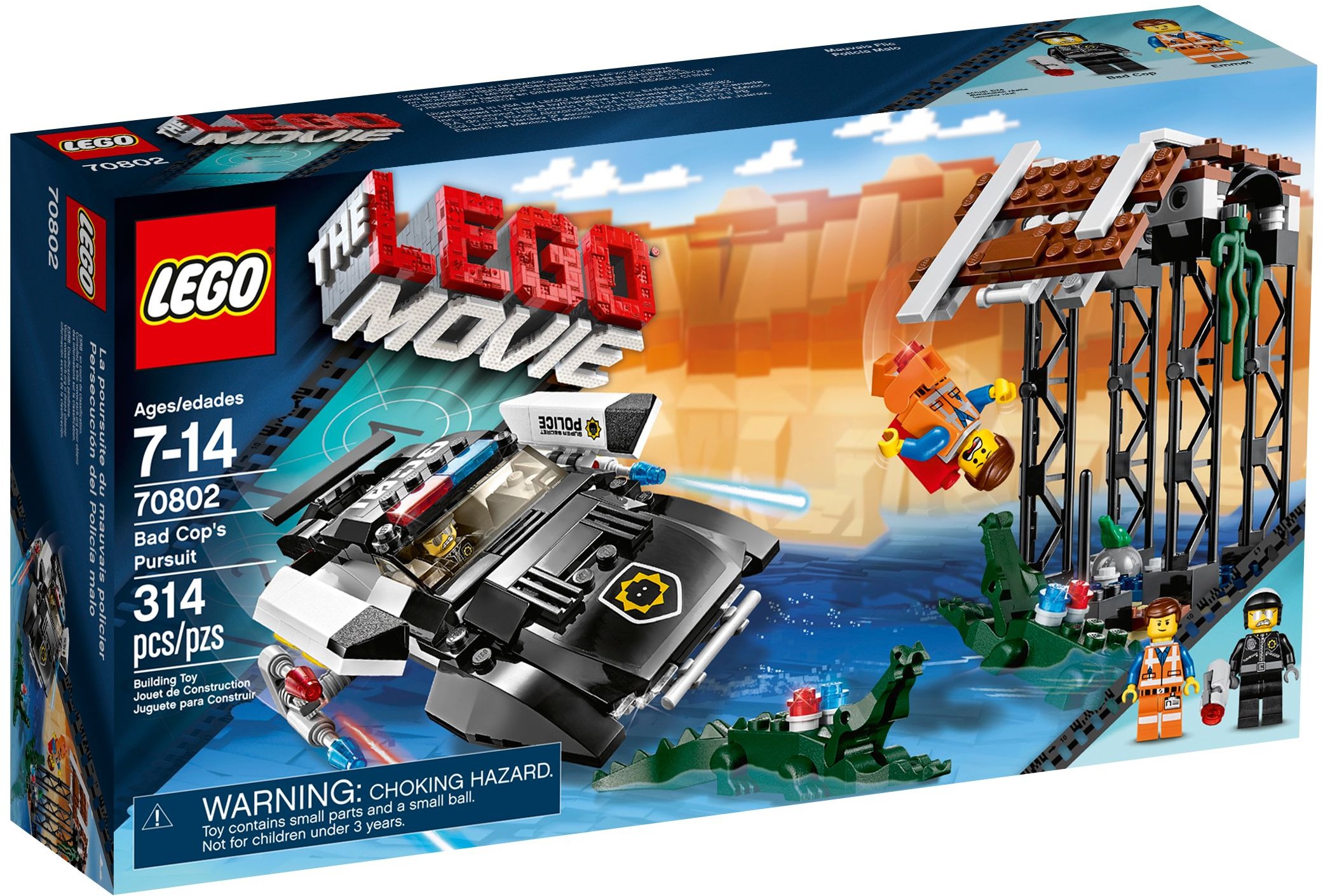 70802_alt1 Lego 70802 - The LEGO Movie: Bad Cop's Pursuit