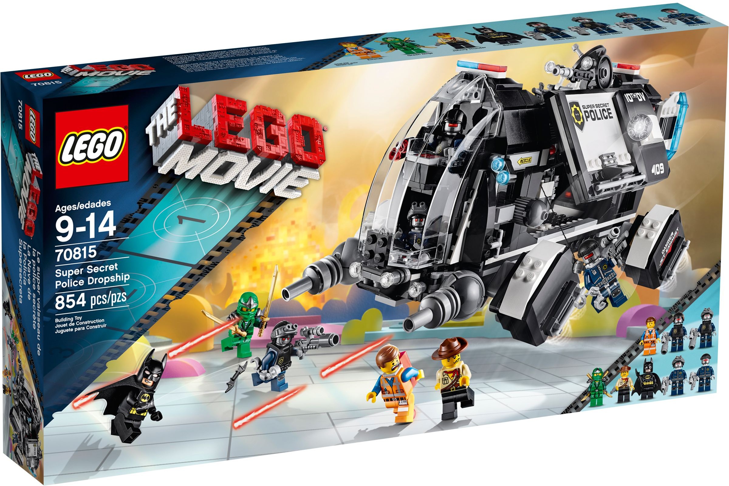 70815_alt1 Lego 70815 - The LEGO Movie: Super Secret Police Dropship