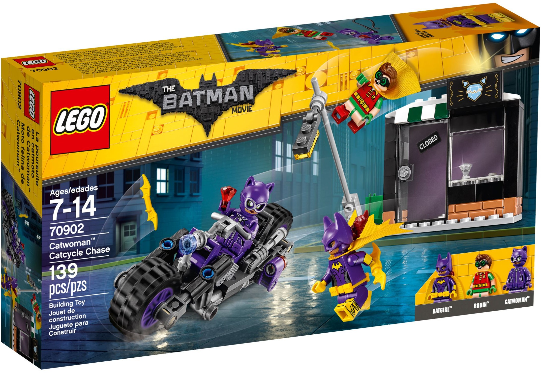 70902_alt1 Lego 70902 - The Lego Batman Movie: Catwoman Catcycle Chase