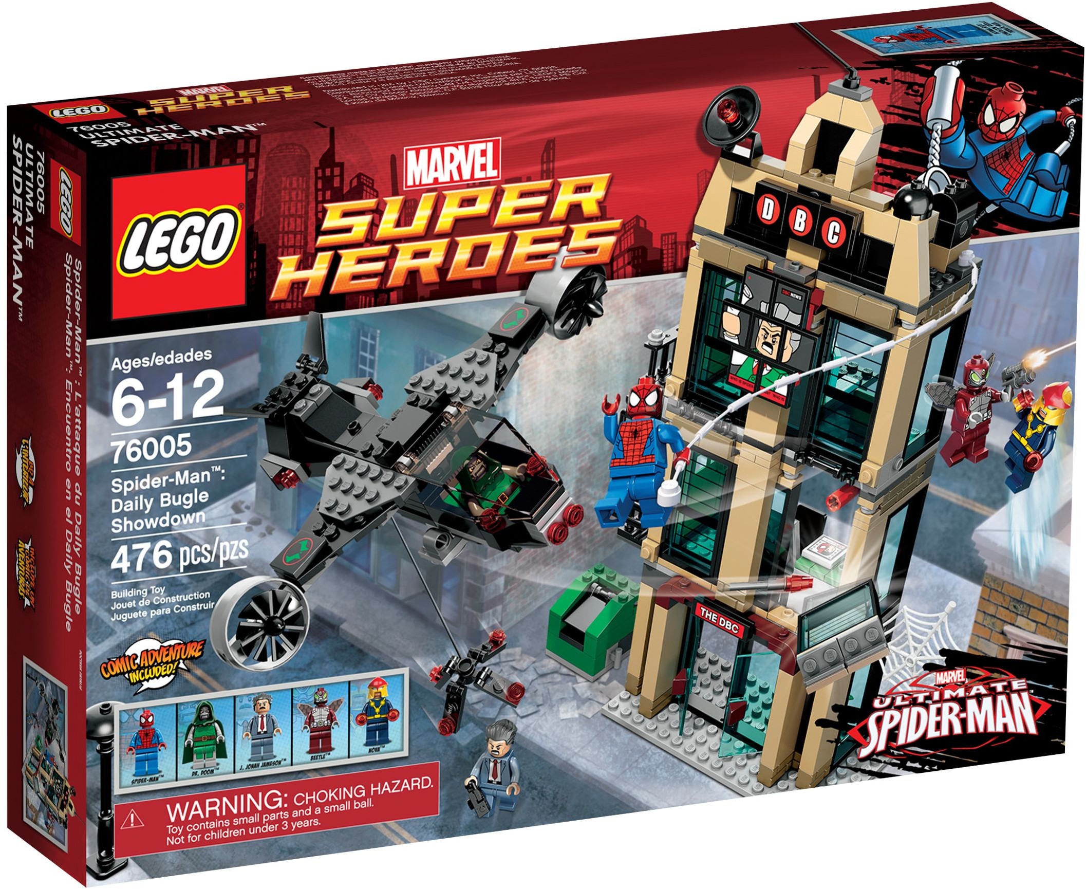 76005_alt1 Lego 76005 - Super Heroes: Spider-Man : Daily Bugle Showdown