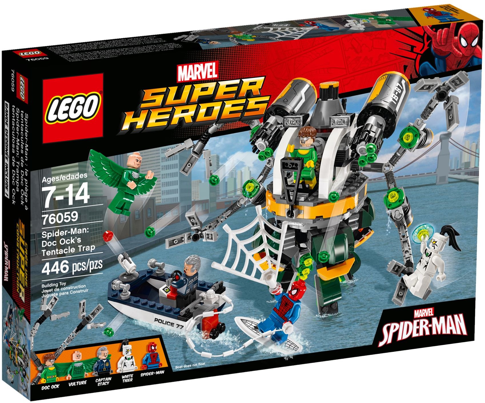 76059_alt1 Lego 76059 - Super Heroes: Spider-Man: Doc Ock's Tentacle Trap