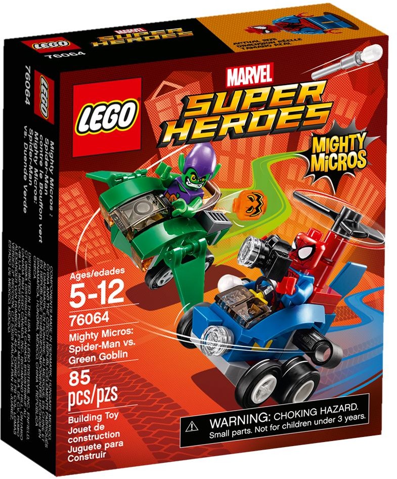 76064_alt1 Lego 76064 - Super Heroes: Mighty Micros: Spider-Man vs. Green Goblin
