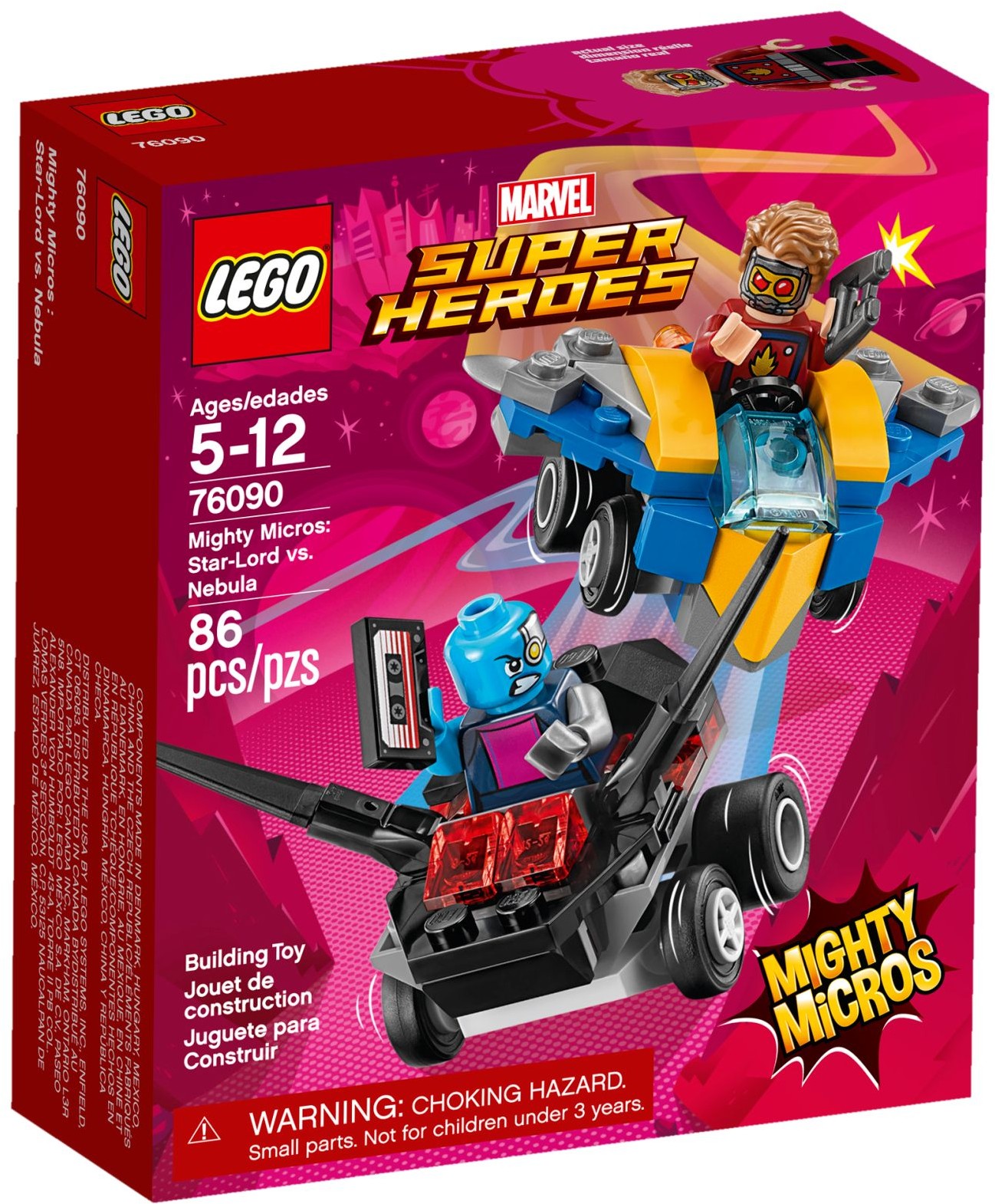 76090_alt1 Lego 76090 - Super Heroes: Mighty Micros: Star-Lord vs. Nebula