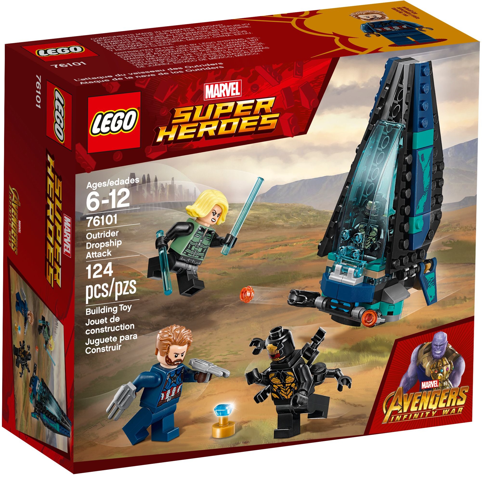 76101_alt1 Lego 76101 - Super Heroes: Outrider Dropship Attack