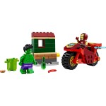 76287 - Super Heroes: Iron Man with Bike and The Hulk